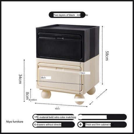 NIYE Calypso Minimalist Nordic Bedroom Storage Side Cabinet from NIYE
