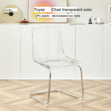 NIYE Isolde Sleek Transparent Dining Chair from NIYE
