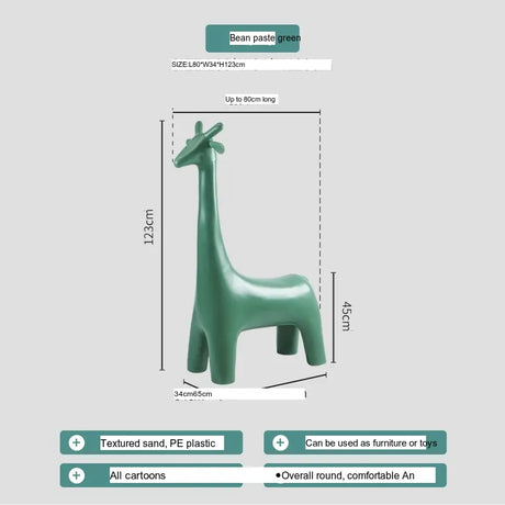 ABOUT WHITE Juniper Whimsical Giraffe Stool Decorative Home Ornament from ABOUT WHITE