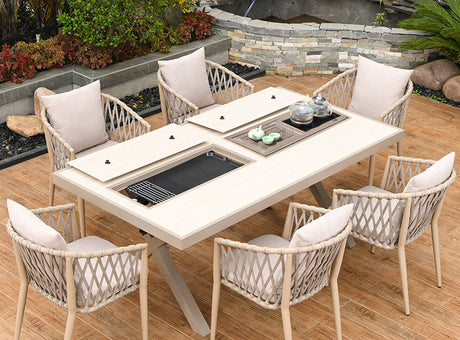 MOJIA Callista Aluminum Outdoor Lounge Chair for Modern Villas from MOJIA