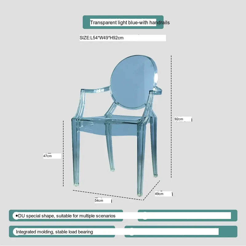 ABOUT WHITE Ambrosia Chic Translucent Dining Chair from ABOUT WHITE