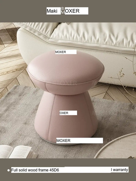 MOXER Elowen Premium Swivel Solid Wood Makeup Stool from MOXER