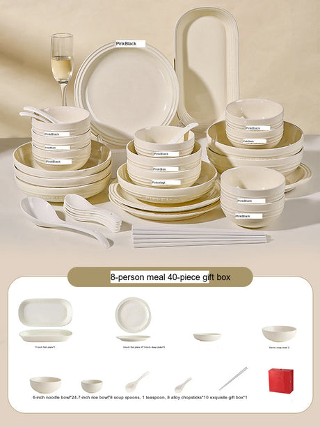 MOSE French Glaze Ceramic Tableware Set from MOSE