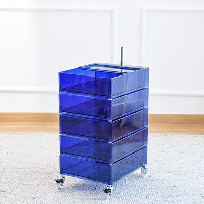 NIYE Tamsin Modern Acrylic Universal Coffee Table Cart from NIYE