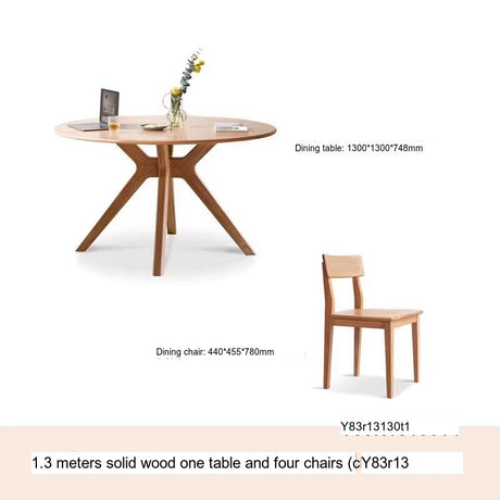 GENJI Haruki Elegant Oak Dining Set from GENJI