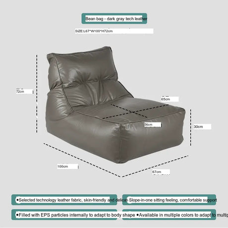 ABOUT WHITE Juniper Cozy Modern Bean Bag Lounge Chair from ABOUT WHITE