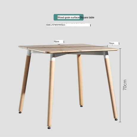 ABOUT WHITE Jisoo Elegant Solid Wood Reception Table from ABOUT WHITE