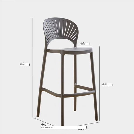 NIYE Tamsin Sleek Stackable Bar Stool from NIYE