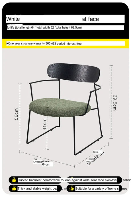 ABOUT WHITE Elowen Cozy Modern Dining Chair from ABOUT WHITE
