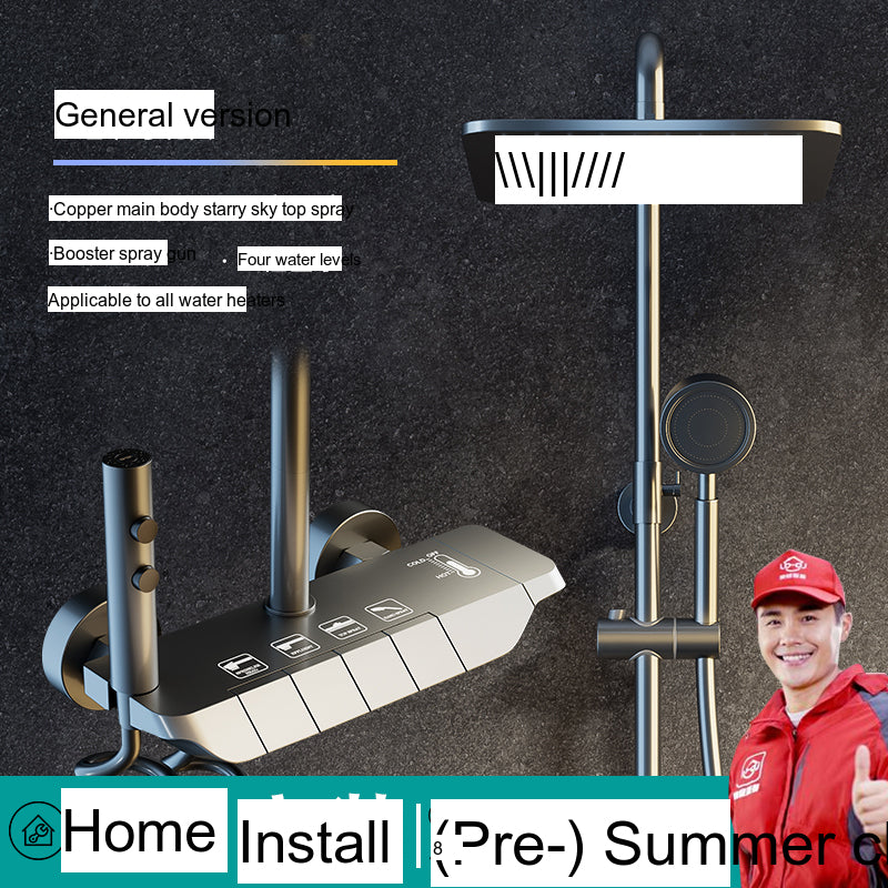 COMFBATH Shower Set with Rainfall Showerhead from HOBBYTREE
