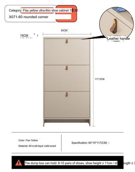 Leia Ultra Thin Shoe Cabinet from MODENG