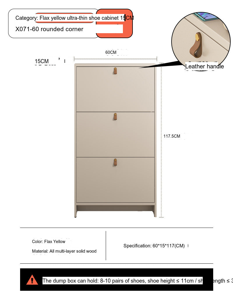 Leia Ultra Thin Shoe Cabinet from MODENG