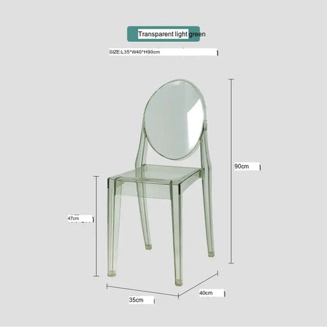ABOUT WHITE Santiago Sleek Modern Transparent Dining Chair from ABOUT WHITE