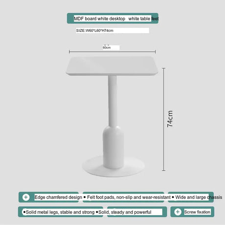 ABOUT WHITE Orenji Elegant Solid Wood Round Dining Table from ABOUT WHITE