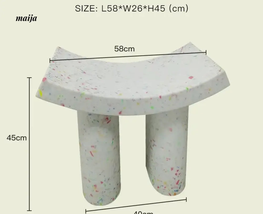 LAZYSPACE Emma Plastic Shoe Stool from LAZYSPACE