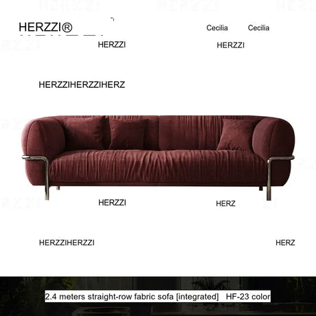 HERZZI Santiago Elegant Stainless Steel Vintage Sofa from HERZZI