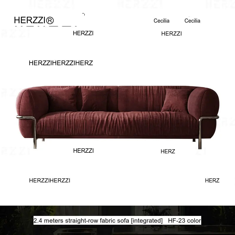 HERZZI Santiago Elegant Stainless Steel Vintage Sofa from HERZZI