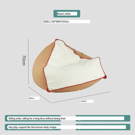 ABOUT WHITE Calypso Cozy Modern Beanbag Lounge Chair from ABOUT WHITE
