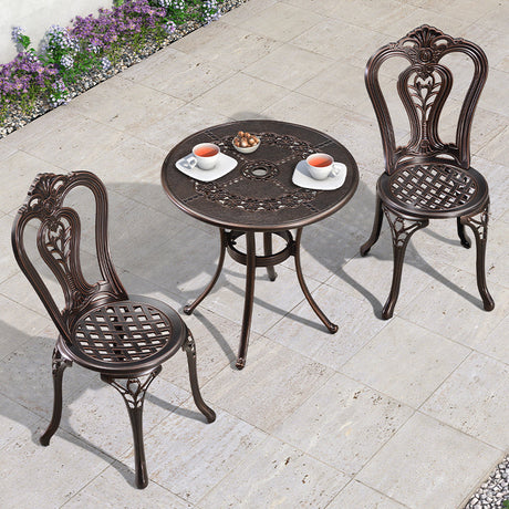 ZIYE Fujiko Elegant Wrought Iron 3-Piece Coffee Table Set from ZIYE