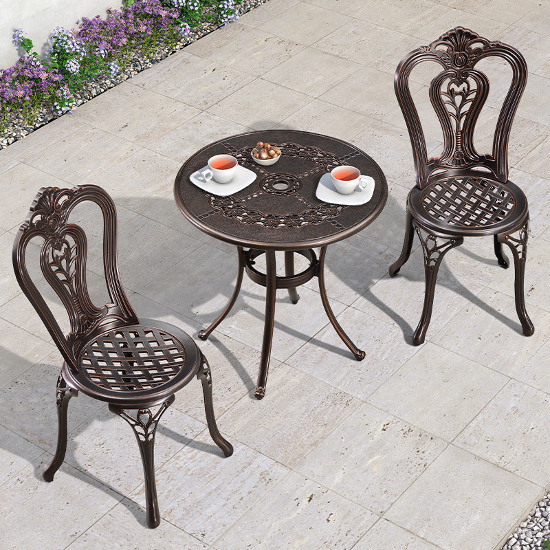 ZIYE Fujiko Elegant Wrought Iron 3-Piece Coffee Table Set from ZIYE