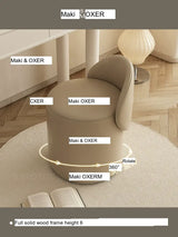 MOXER Elowen Luxurious Leather Makeup Stool from MOXER