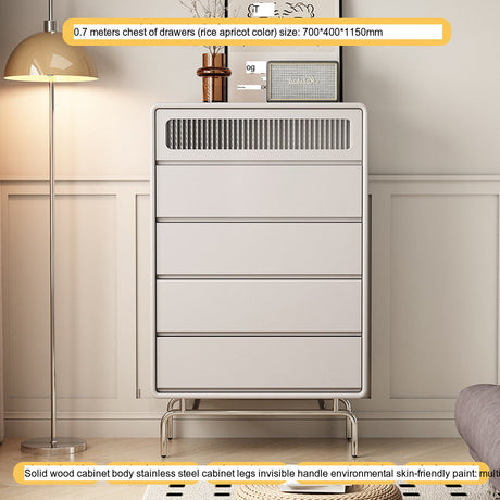 LINYUE Atlas Bauhaus Solid Wood Multi-Drawer Side Cabinet from LINYUE
