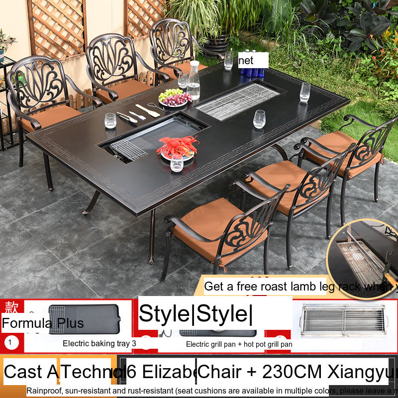 MOJIA Theron Multi-Functional Electric BBQ Table for Stylish Outdoors from MOJIA