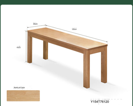 GENJI Hiroshi Minimalist Solid Wood Bench from GENJI