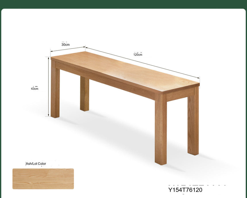 GENJI Hiroshi Minimalist Solid Wood Bench from GENJI