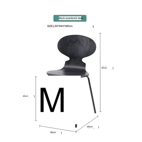 ABOUT WHITE Mercutio Sleek Iron Dining Chair from ABOUT WHITE