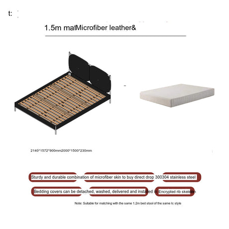 TELLS Amara Luxurious Modern Leather Bed from TELLS