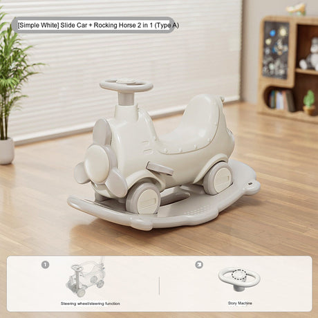MIGOBEAR Two-in-One Airplane Rocker Children's Swings from KAWADENO