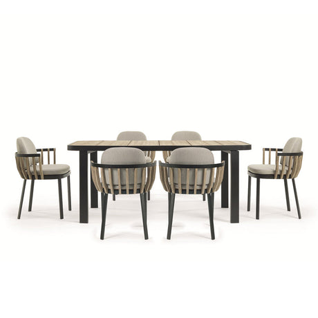DIME GARDEN Mariposa Elegant Solid Wood Dining Set from DIME GARDEN
