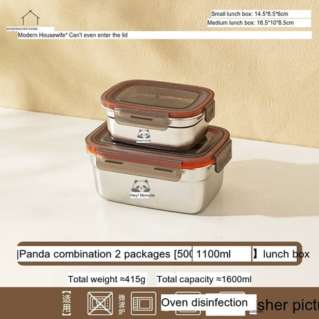 MH Carlotta Stainless Steel Sealing Bento Box from MH