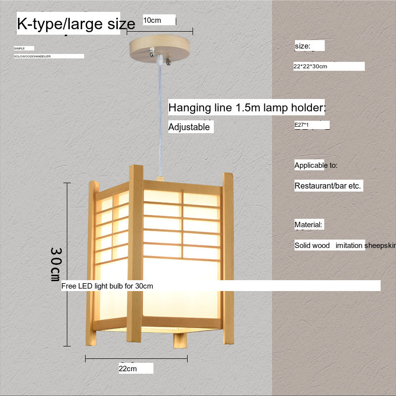 BOJI Kaori Elegant Wooden Japanese Ceiling Lamp - Outdoor Gazebo Light from BOJI