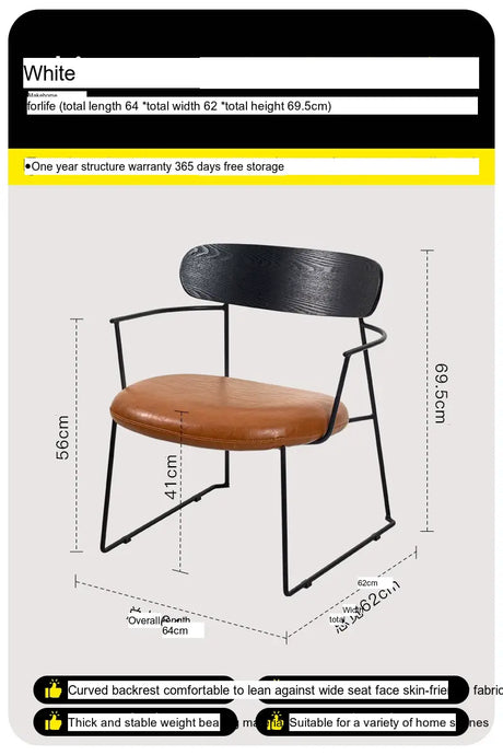 ABOUT WHITE Elowen Cozy Modern Dining Chair from ABOUT WHITE