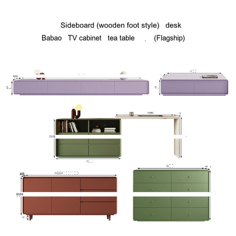 KOCU HOME Isolde Minimalist Customizable TV Cabinet Coffee Table Combination from KOCU HOME