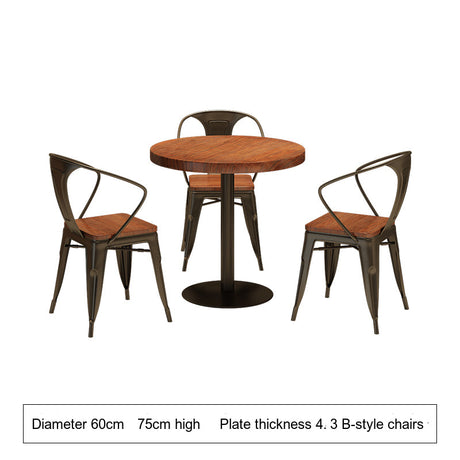 WEIMEI Santiago Sturdy Round Dining Table Set for Café from WEIMEI