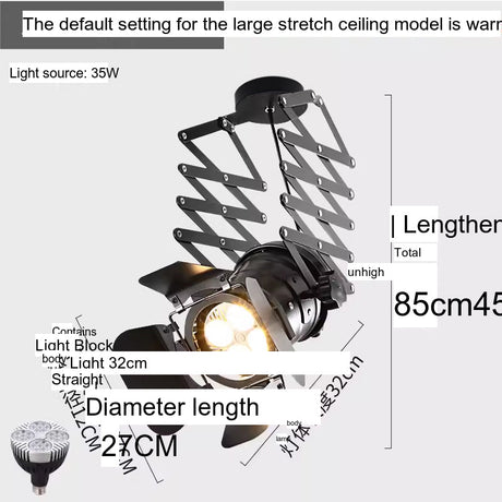 MODENG Spotlight Industrial Retro Ceiling Bar Light from MODENG