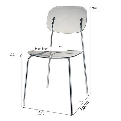 NIYE Alhambra Chic Transparent Bar Chair - Nordic Acrylic High Stool from NIYE