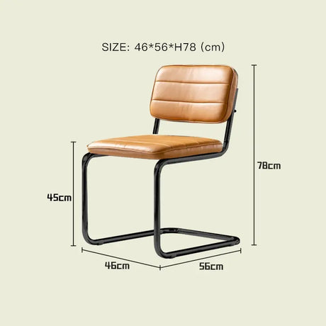LAZYSPACE Olivia Light Luxury Leather Chair from LAZYSPACE