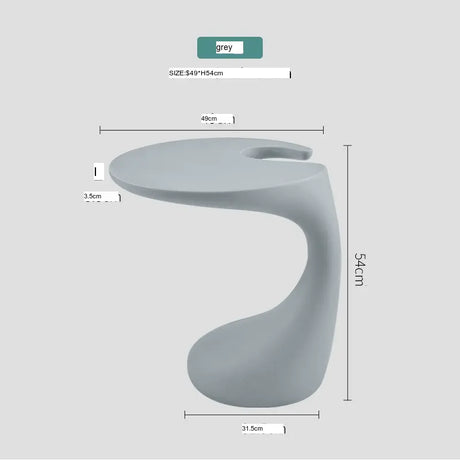 ABOUT WHITE Helene Minimalist Scandinavian Plastic Bed Coffee Table from ABOUT WHITE