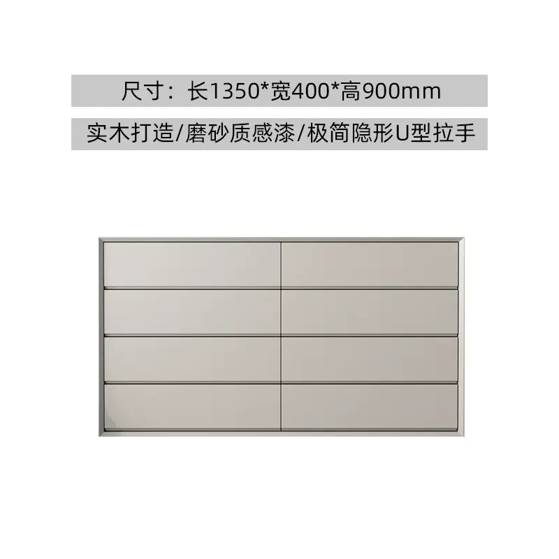 LINYUE Silas Italian Minimalist Eight-Drawer Storage Unit from LINYUE