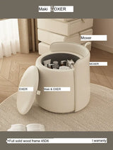 MOXER Lyleena Elegant Leather Dressing Chair from MOXER
