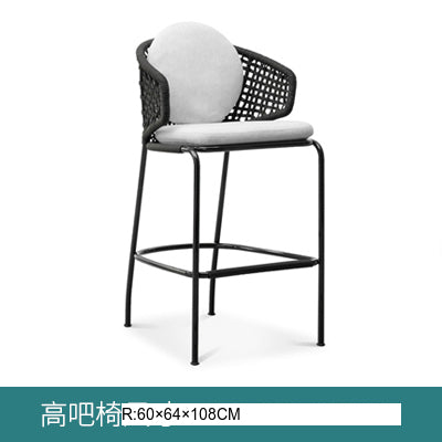 OMONO Marisol Stylish Rattan High Stool from OMONO