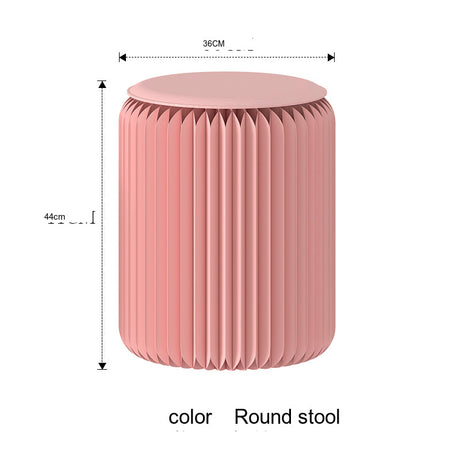 SHIBA Tameshigawa Chic Minimal Folding Round Stool from SHIBA