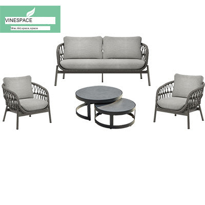 RATTAN SPACE Araceli Premium Waterproof High Chair Coffee Table with Sun Protection from RATTAN SPACE