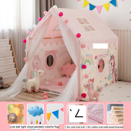 LITTLE DOVE Santiago Enchanted Indoor Castle Tent Playhouse from LITTLE DOVE