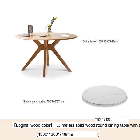 GENJI Haruki Elegant Oak Dining Set from GENJI