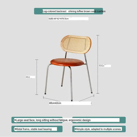 ABOUT WHITE Lisella Retro Chic Light Luxury Dining Chair from ABOUT WHITE